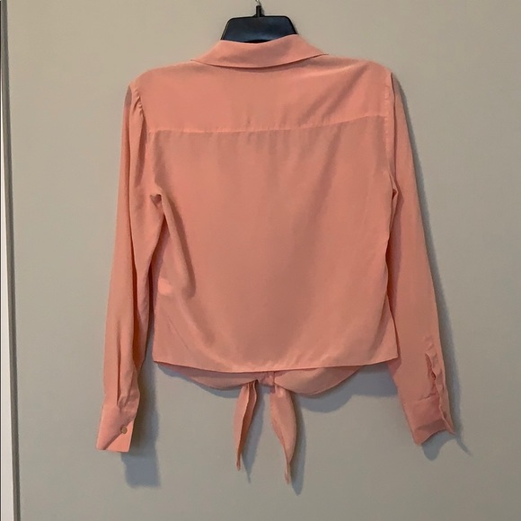 Light Pink Button Down Blouse - Picture 2 of 2
